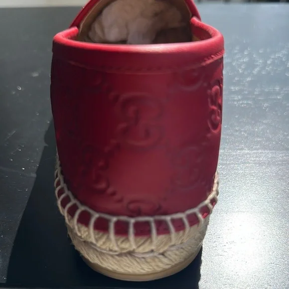 Gucci Red Leather Espadrilles - Picture 5 of 14